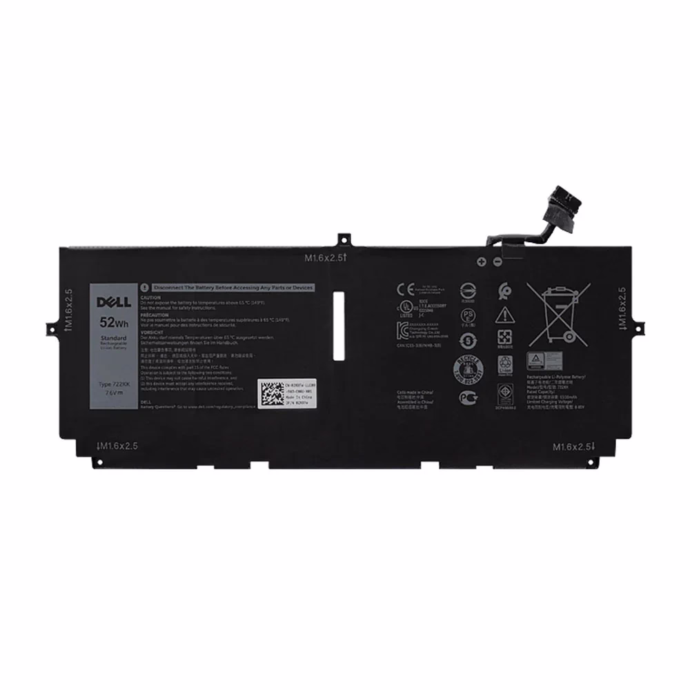 Compatible 722KK Dell XPS 13 9380 series WN0N0, FP86V Laptop Battery