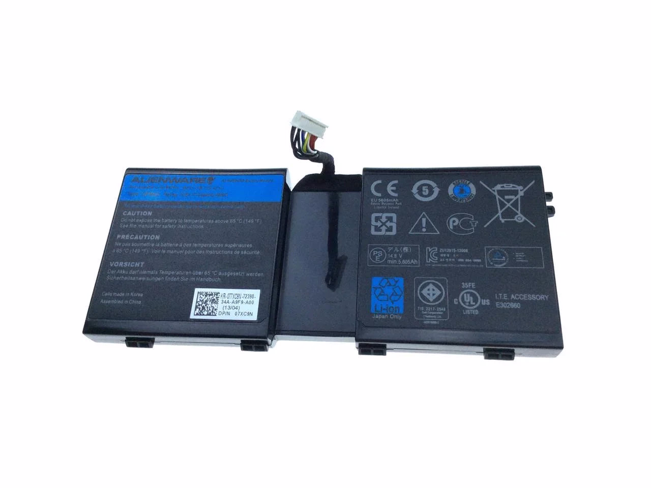Compatible 14.8V 86Wh 2F8K3 0KJ2PX G33TT 02F8K3 KJ2PX Dell Alienware 17 17X 18 18X M18X M17X ALW18D-1788 Tablet Battery