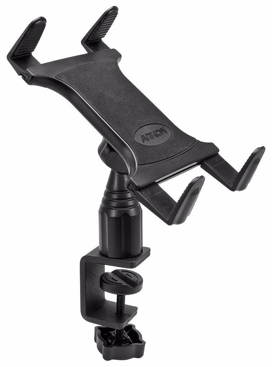 Arkon Heavy Duty C Clamp Tablet Mount for Desks and Carts Retail Blackby Arkon