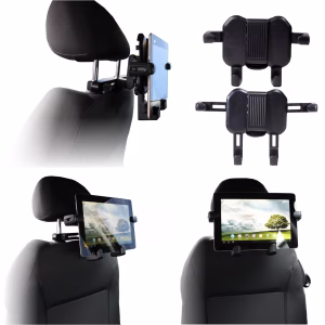 Navitech Portable DVD Player/Netbooks/Notebooks/Tablet pc & Laptop in Car Headrest/Back Seat Black Expandable Firm Grip Mount Cradle Compatible with Alienware M11x, M15xby Navitech