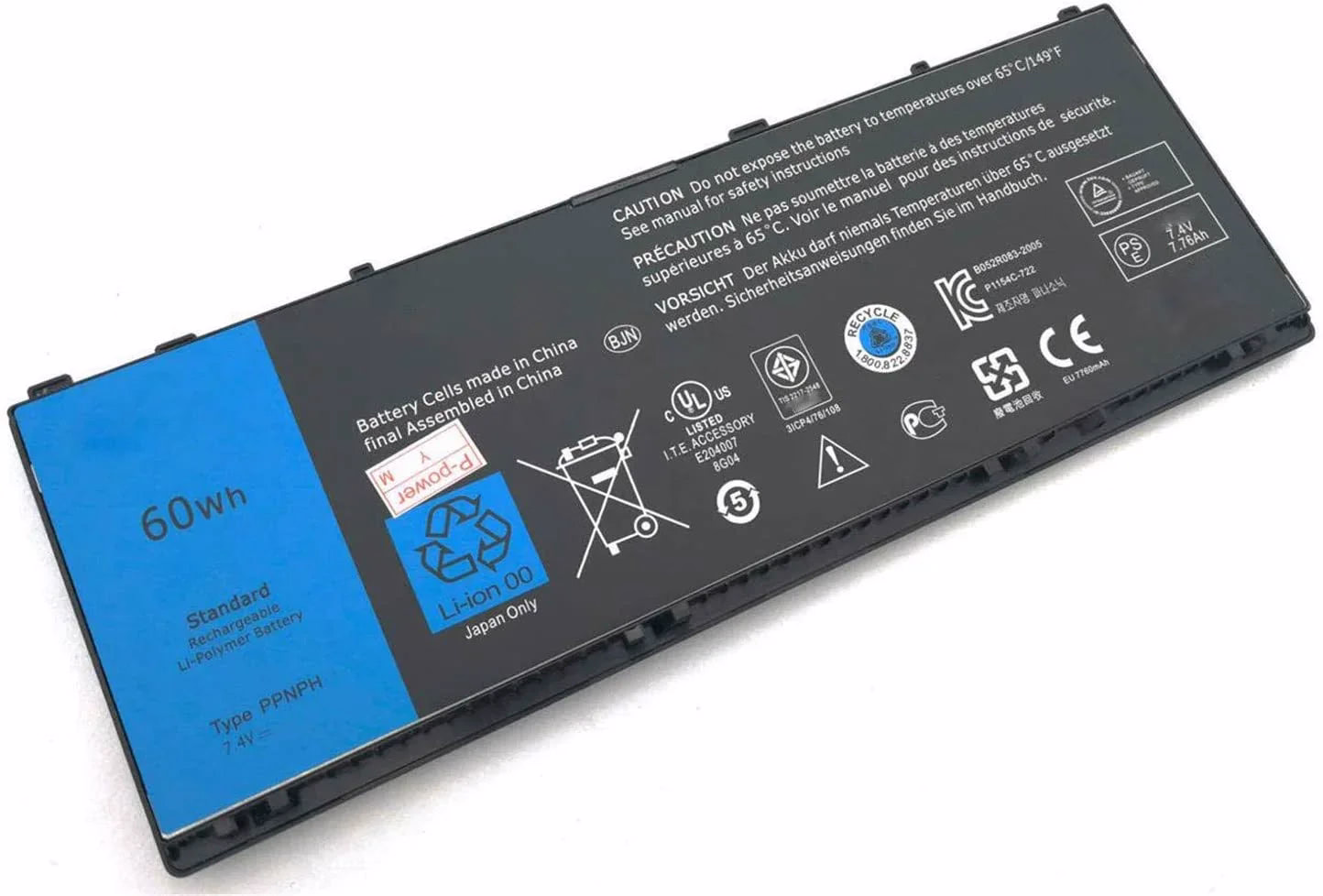 60Wh Dell OEM Latitude 10 (ST2) Tablet – PPNPH Replacement Laptop Battery