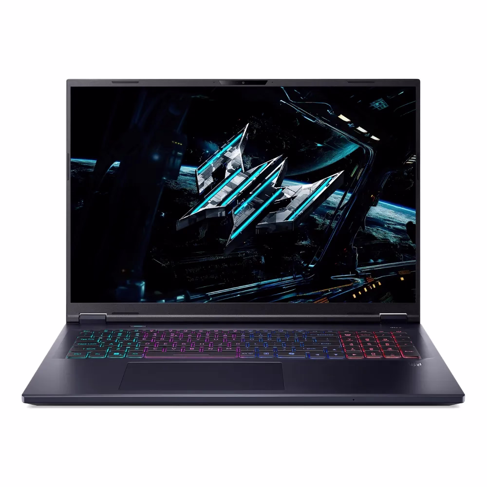 Acer Predator Helios Neo 18 AI Gaming Laptop, Intel Core Ultra 9 275HX Processor, 96GB RAM, 1TB SSD, 18" 250Hz LCD Display, 16GB Nvidia RTX 5080 Graphics, English & Arabic RGB Backlit Keyboard, Windows 11 Pro, Black, 1 Year Warranty | NH.QVYEM.005