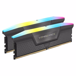 Corsair Vengeance RGB Memory Kit, 32GB (2x16GB), DDR5 DRAM, 6400 MT/s, CL-36, Aluminum Heat Spreader, Grey, 1 Year Warranty | CMH32GX5M2B6400Z36