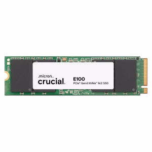 Crucial E100 2TB PCIe Gen4 NVMe M.2 SSD, 2 TB, PCIe Gen3x4, Speeds Up to 5,000MB/s, M.2 2280 Form Factor, 1 Year Warranty | CT2000E100SSD8