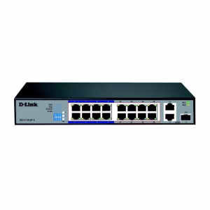 SWITCH DLINK 16 PORT POE UNMANAGED | DES-F1016P-E