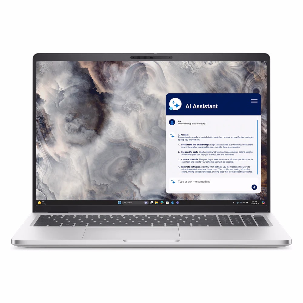 Dell Pro 16 Plus PB16250 Laptop, Intel Core Ultra 5 236V Processor, 16GB RAM, 512GB SSD, 16" FHD+ Anti-Glare Display, DOS, English & Arabic Keyboard, 1 Year Warranty | D-P-16-P-PB16250-U5-ENG