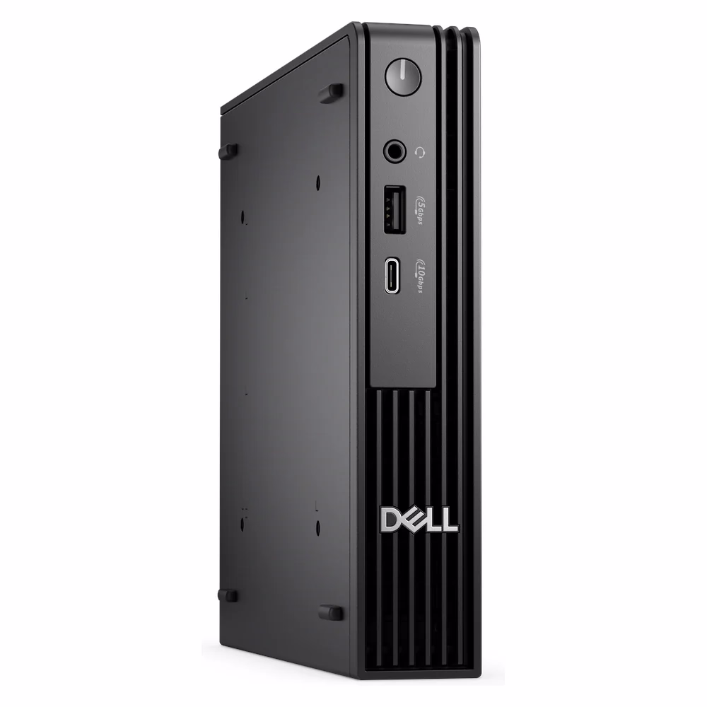 Dell Pro Micro QCM1250 Desktop, Intel Core i5-14500T vPro, 8GB RAM, 512GB SSD, Integrated Intel Graphics, Micro, DOS, Black, 3 Year Warranty | QCM1250I58G512U-AE