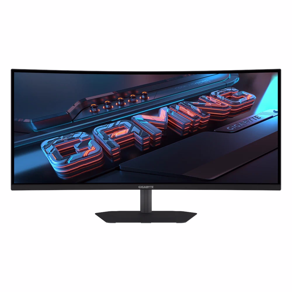 GIGABYTE GS34WQCA 34" WQHD Curved Gaming Monitor, VA Panel, 120Hz Refresh Rate, 1ms MPRT Response Time, HDR10, Black, 1 Year Warranty | GS34WQCA