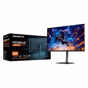 Gigabyte MO32U2 Gaming OLED Monitor, 32" 4K UHD (3840 x 2160) Resolution, 240Hz, Anti-glare, 0.03ms (GTG) Response Time, HDMI, DisplayPort, USB-C Fully Adjustable Stand, Built-in Speakers, Black, 3 Year Warranty | MO32U2