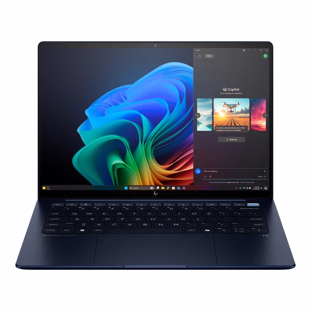HP EliteBook Ultra G1i Laptop, Intel Core Ultra 7 258V Processor, 32GB RAM, 1TB SSD, 14" 2.8K Touch OLED Display, Windows 11 Pro, English & Arabic Keyboard, 1 Year Warranty | B69FMET-ARB