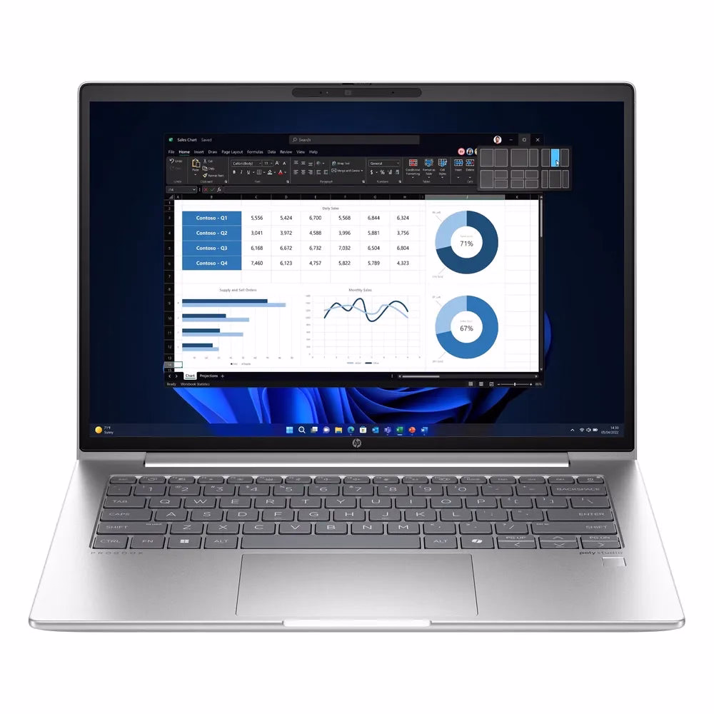 HP ProBook 440 G11 14 Business Laptop, Intel Core Ultra 5 125U Processor, 16GB RAM, 512GB SSD, 14" WUXGA Display, DOS, Backlit English Keyboard, 1 Year Warranty | A38B9ET-ENG