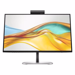 HP Series 5 Pro 524pm 23.8" FHD USB-C Conferencing Monitor, IPS Panel, (1920x1080) Resolution, 100Hz, 5MP Pop-up Webcam,HDMI, DisplayPort & USB-C, Height/Tilt/Swivel/Pivot Adjustable Stand, Black, 3 Year Warranty | 90EG9AS
