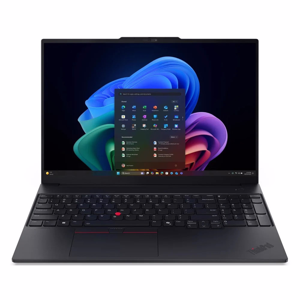 Lenovo ThinkPad E16 Gen 3 Laptop, Intel Core Ultra 5 228V Processor, 32GB RAM, 512GB SSD, 16" WUXGA IPS Display, Windows 11 Pro, English & Arabic Keyboard, 1 Year Warranty | 22AY001AGR