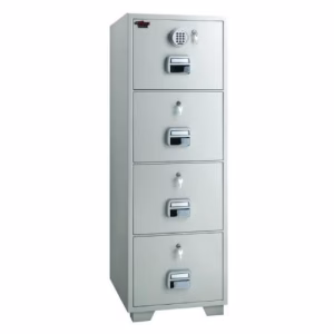 Eagle SF-680-4EKK Fire Resistant Filing Cabinet, 4 Drawers, Digital With Key Lock Each Drawer