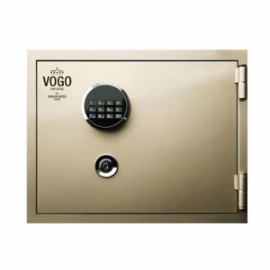 Shinjin Safe Tech Vogo Safes, VGF-360, 19 Liters and 39 Kg with Key and Electronic Lock, White Crystal