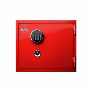 Shinjin Safe Tech Vogo Safes, VGF-360, 19 Liters and 39 Kg with Key and Electronic Lock, Signal Red
