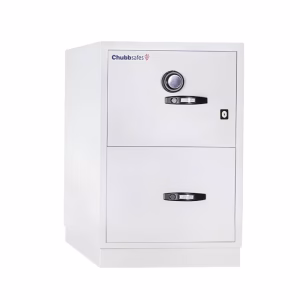 Chubbsafes Fire Resistant Filling Cabinet 31", 2 Drawers with Key Lock and Combination Lock