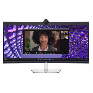 DELL P3424WEB 34" WQHD(3440 x 1440) Curved Video Conferencing Monitor, Anti-glare, HDMI, DP, RJ-45, USB-C, Height/Tilt/Swivel, Adjustable, 3 Year warranty | P3424WEB