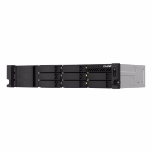 QNAP TS-864EU-RP-8G 8 BAY 2U Short Depth Rackmount NAS, Intel Celeron N5095 Processor, 8GB RAM, High-speed storage, Dual 2.5GbE Connectivity, Redundant Power Supply, HDMI 1.4b, RJ-45, USB 3.2 Gen 2, 1 Year Warranty | TS-864EU-RP-8G