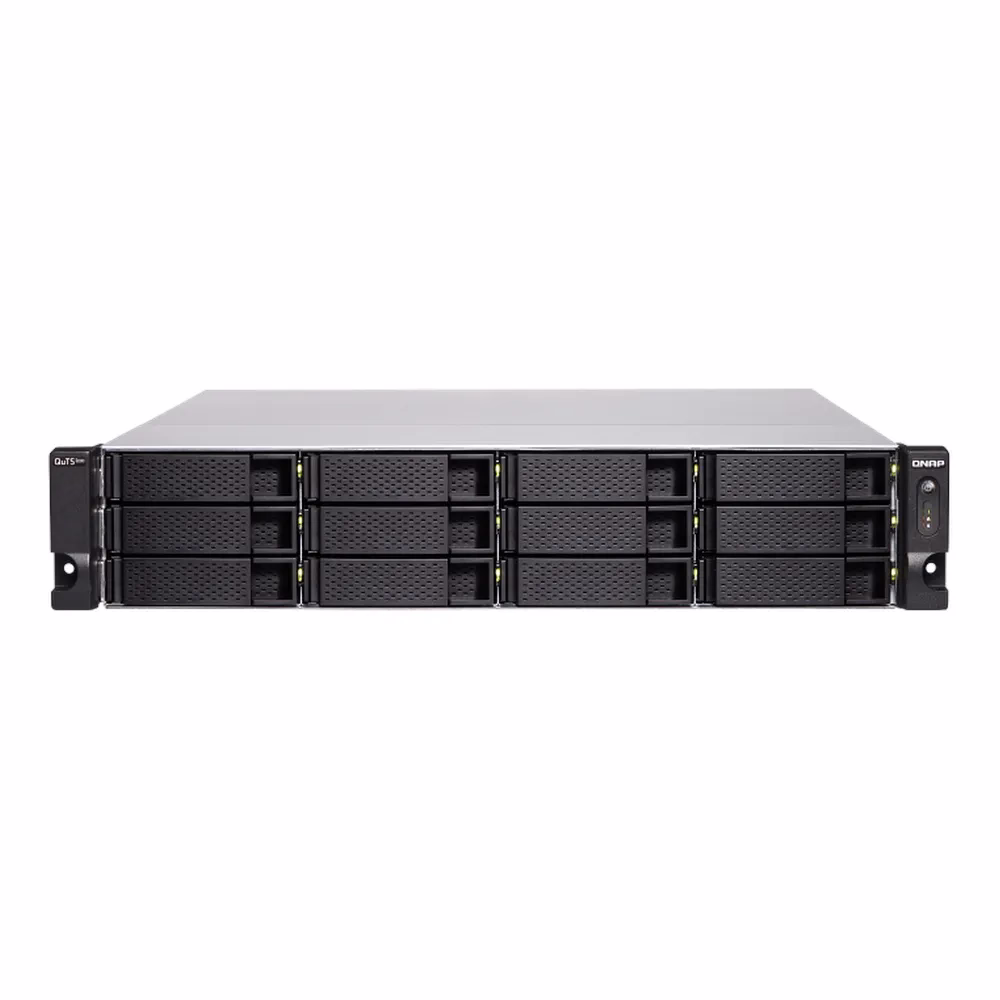 QNAP TS-H1886XU-RP-R2-D1622-32GB 18 BAY Rackmount NAS, Intel Xeon D-1622 4-core Processor, 32GB DDR4 ECC RAM, High-speed storage, RJ-45, USB 3.2 Gen 1, 1 Year Warranty | TS-H1886XU-RP-R2-D1622-32GB