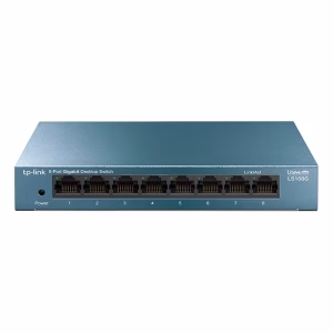 TP-Link LS108G 8 Port Gigabit Desktop Unmanaged Switch, 8 x RJ45 Ports, 16 Gbps Switching Capacity, Green Technology, 802.1p/DSCP QoS, Steel Casing, 1 Year Warranty | LS108G