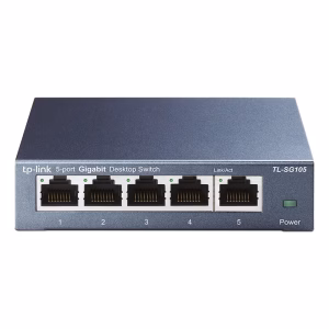 TP-Link TL-SG105 5 Port Gigabit Desktop Unmanaged Switch, 5 x RJ45 Ports, 10 Gbps Switching Capacity, Green Technology, 802.1p/DSCP QoS & IGMP Snooping, Metal Casing, 1 Year Warranty | TL-SG105
