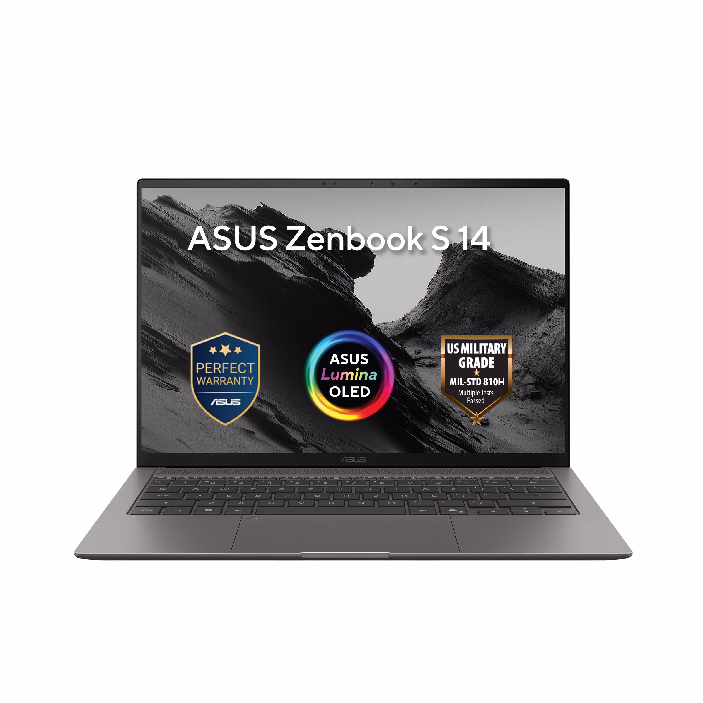 ASUS Zenbook S 14 Laptop, Intel Core Ultra 9 386H Processor, 32GB RAM, 1TB SSD, 14" 3K OLED 120Hz Display, Windows 11 Home, Backlit English & Arabic Keyboard, 1 Year Warranty | UX5406AA-SW114W