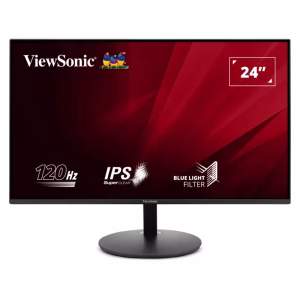 ViewSonic VA24E1-H Monitor, 24" FHD (1920 x 1080) Resolution, 120Hz, Anti-glare, 5ms (GtG) Response Time, HDMI, VGA, Tilt Adjustable Stand, Black, 3 Year Warranty | VA24E1-H
