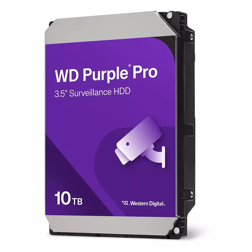 WD Purple Pro Smart Video Hard Drive, 10TB, 272 MB/s Data Transfer Speed, 512MB Cache, 7200 RPM, Video Surveillance Recording, 1 Year Warranty | WD102PURP