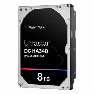 Western Digital Ultrastar DC HA340 8TB Enterprise Hard Drive, 3.5-Inch SATA, 7200 RPM, up to 267 MB/s, Bare Drive, Data Center Storage, 1 Year Warranty | 0B47078